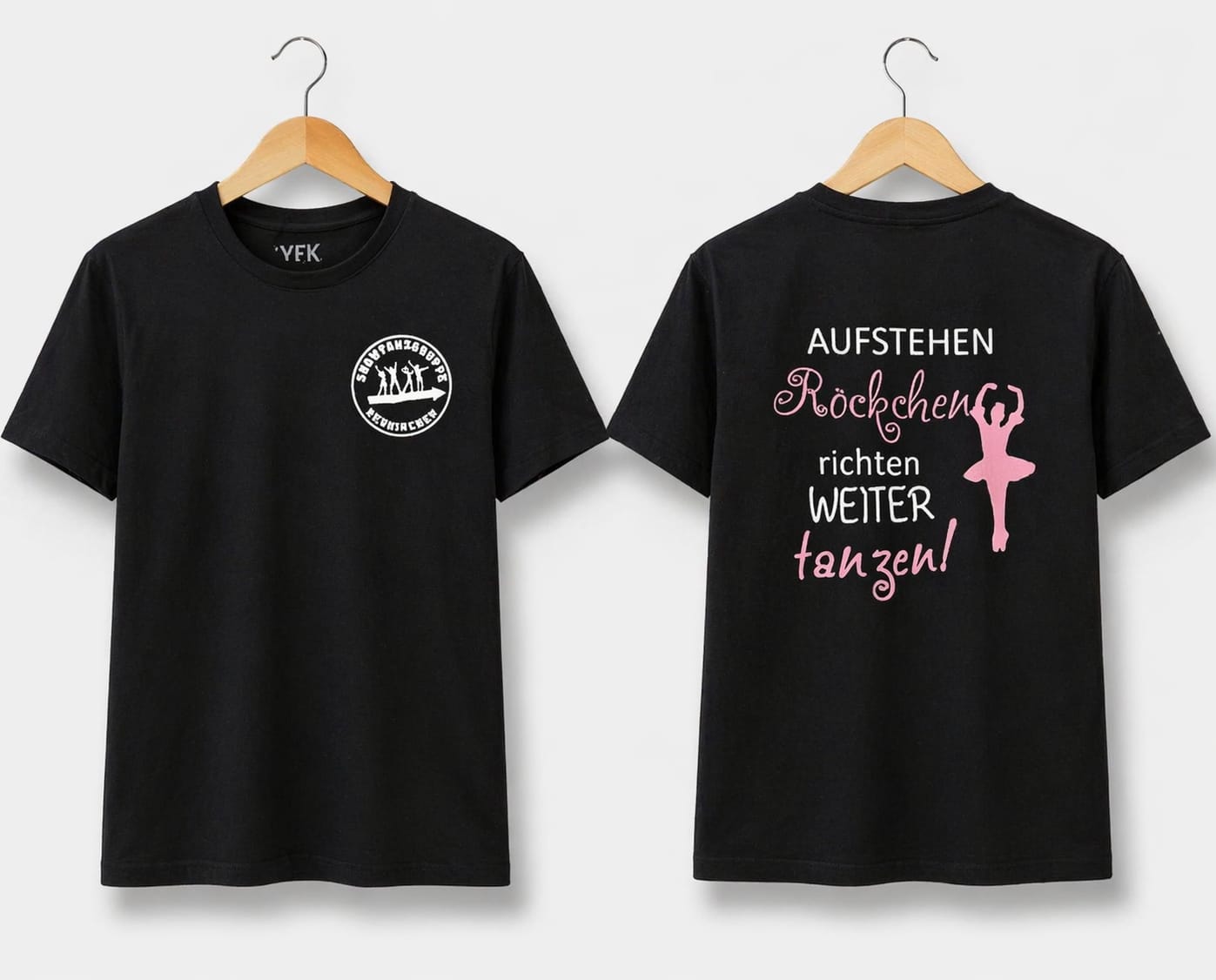 T-Shirt "Aufstehen Röckchen richten"